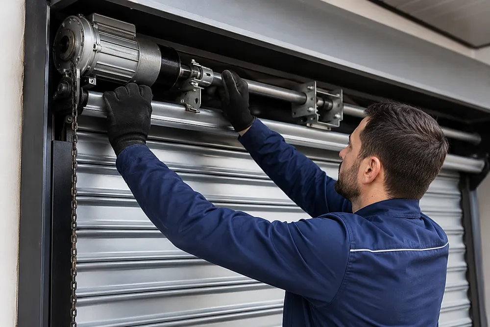 Çağlayan kepenk sisteminde teknik kontrol yapan ProKepenk teknisyeni
